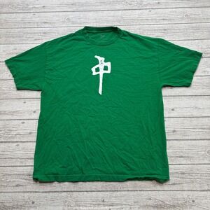 Red Dragon Apparel T-Shirt Men's XL Green Mahjong Tile Casino Skater Streetwear